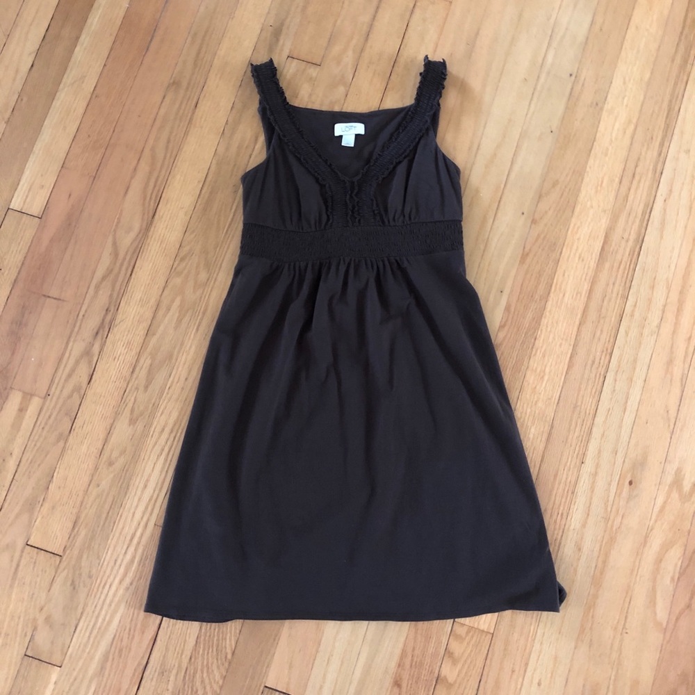 LOFT XS Chocolate Brown Casual Dress
